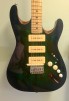 2009 Rob Williams Set Neck Dlx VG Custom, Green-Blue Burst SOLD